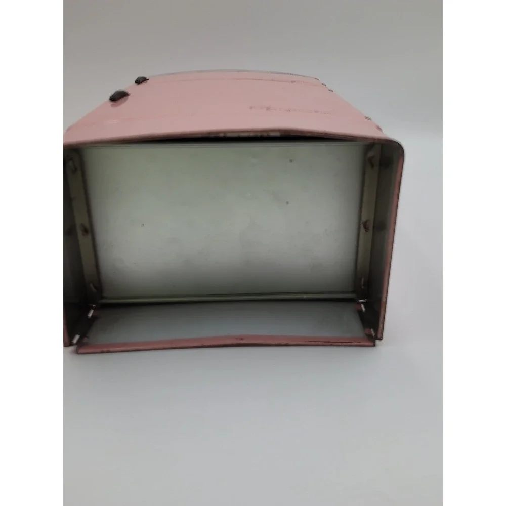 VTG Wolverine Pink Tin Metal Toy Child's Play Playset Kitchen Refrigerator‎